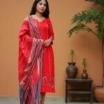 Scarlet Whisper Viscose Cotton & Slab Cotton 1