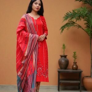 Scarlet Whisper Viscose Cotton & Slab Cotton 1