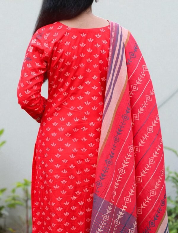 Scarlet Whisper Viscose Cotton & Slab Cotton 1