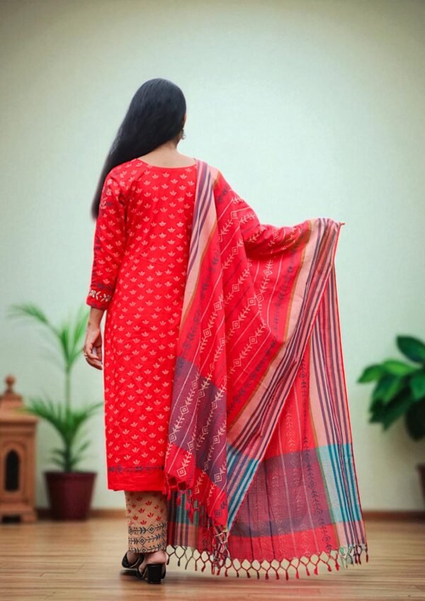 Scarlet Whisper Viscose Cotton & Slab Cotton 1