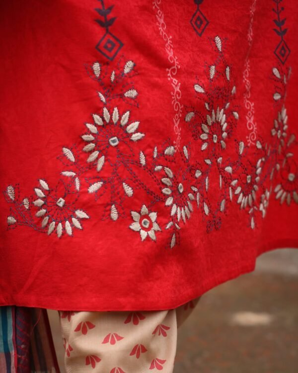 Scarlet Whisper Viscose Cotton & Slab Cotton 1