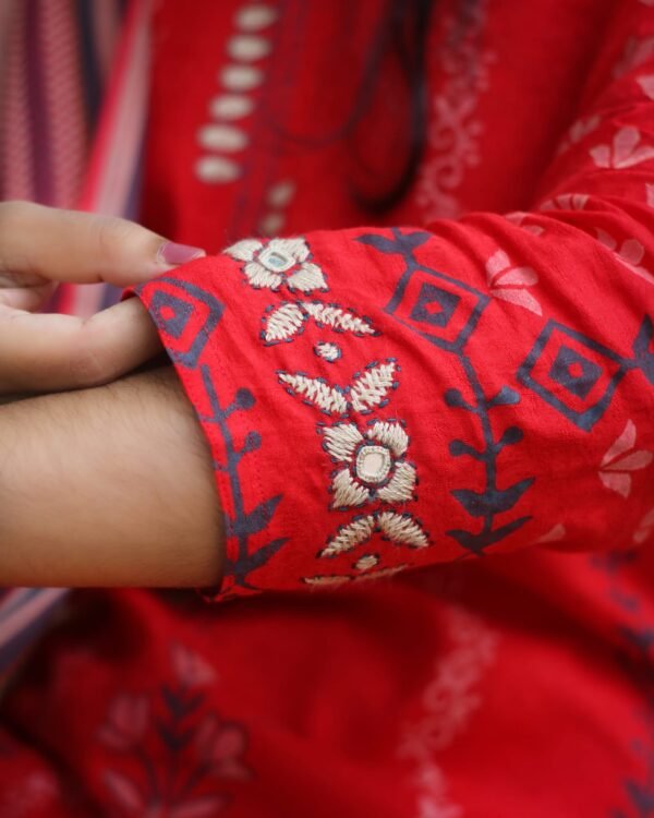 Scarlet Whisper Viscose Cotton & Slab Cotton 1